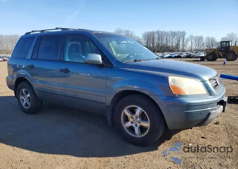 2005 Honda Pilot Exl from USA, damaged, VIN 5FNYF18695B051490